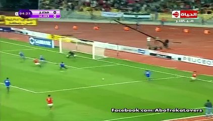 رباعية منتخب مصر فى تشاد فى الشوط الأول