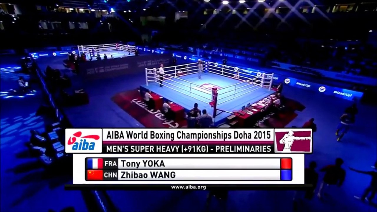 Tony Yoka-Wang Zhibao (super-lourds, +91kg), 8e de finale ChM boxe AIBA 2015