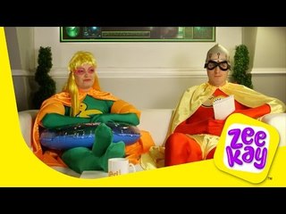 Superhero Goggle Box- Floater and Egg Timer | Scrambled! | ZeeKay