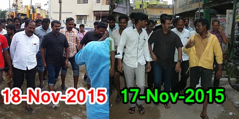 விருகம்பாக்கம் (17-நவம்) & தாம்பரம்  (18-நவம்) - வெள்ளத்தால் பாதிக்கப்பட்ட மக்களை சந்தித்தார் சீமான்