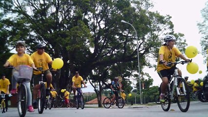 Estilo de vida, com os  amigos, ciclismo em grupo, passeio ciclístico da Primavera em Taubaté, SP, Brasil