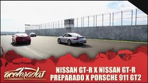 Nissan GT-R x Nissan GT-R (preparado) x Porsche 911 GT2