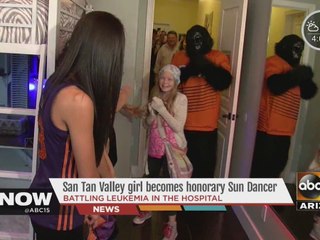 Valley girl becomes honorary Suns dancer