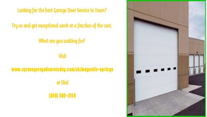 Garage Door Spring Repair in Magnetic Springs, OH