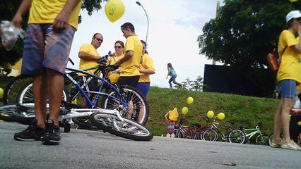 Estilo de vida, com os  amigos, ciclismo em grupo, passeio ciclístico da Primavera em Taubaté, SP, Brasil