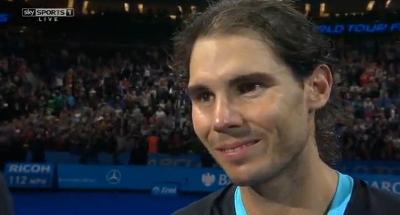Rafael Nadal On-court interview after his match vs. Murray at WTF 2015