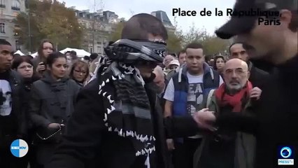Exclusive VIDEO - A message from a blindfolded Muslim man in Paris
