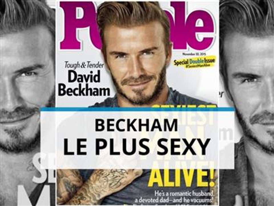 David Beckham, couronné 'homme le plus sexy du...