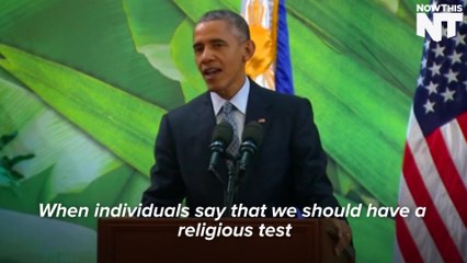 President Obama: Anti-Refugee Rhetoric A 'Potent Recruitment Tool For ISIL'