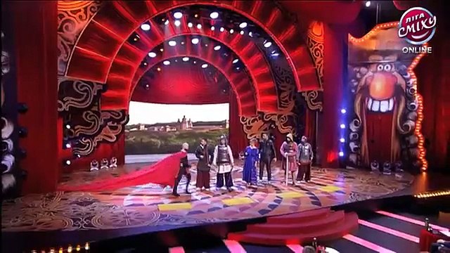 Лень - Заинька и Елена Кравец - Лига смеха, видео приколы