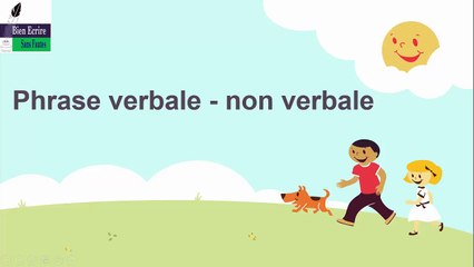 Phrase verbale, non verbale