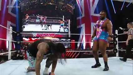 Neville The Usos vs The New Day Raw November 9 2015