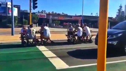 Cruising Around The Streets On Picnic Tables and Drinking Beer