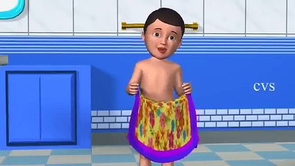 3D Animation After A Bath Nursery rhymes for childrens with lyrics