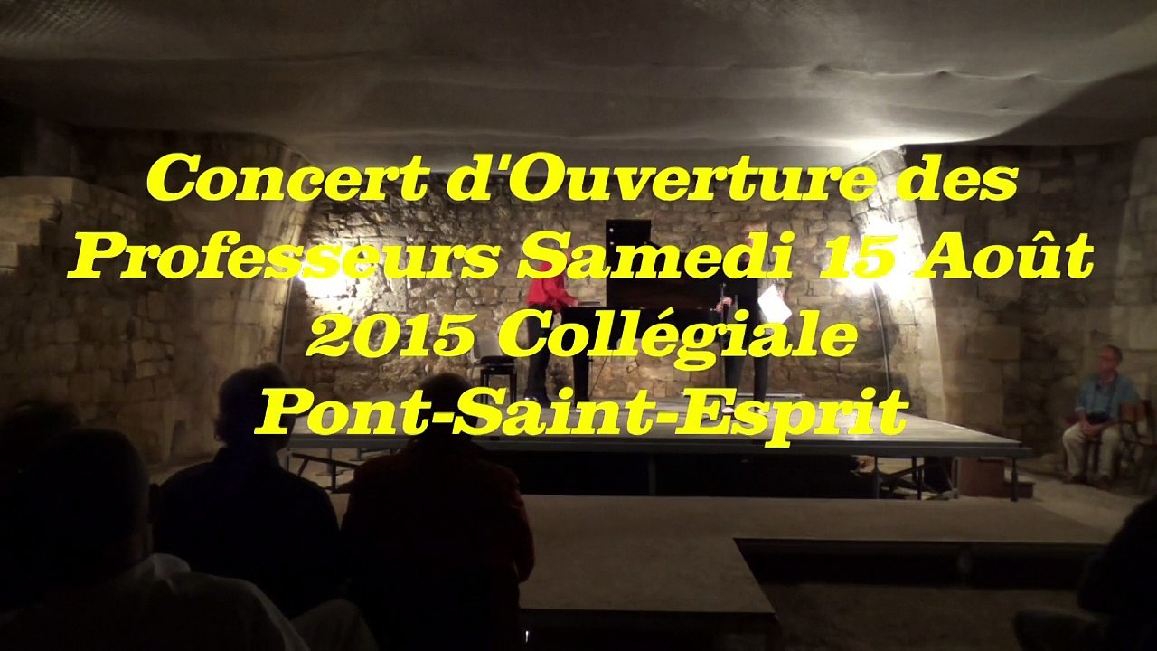 Concert des professeurs 15-08-2015 Vidéo N°1