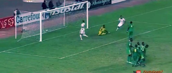 Saad Bguir Free Kick Goal - Tunisia vs Mauritania 2-1 (World Cup Qualification 2015)