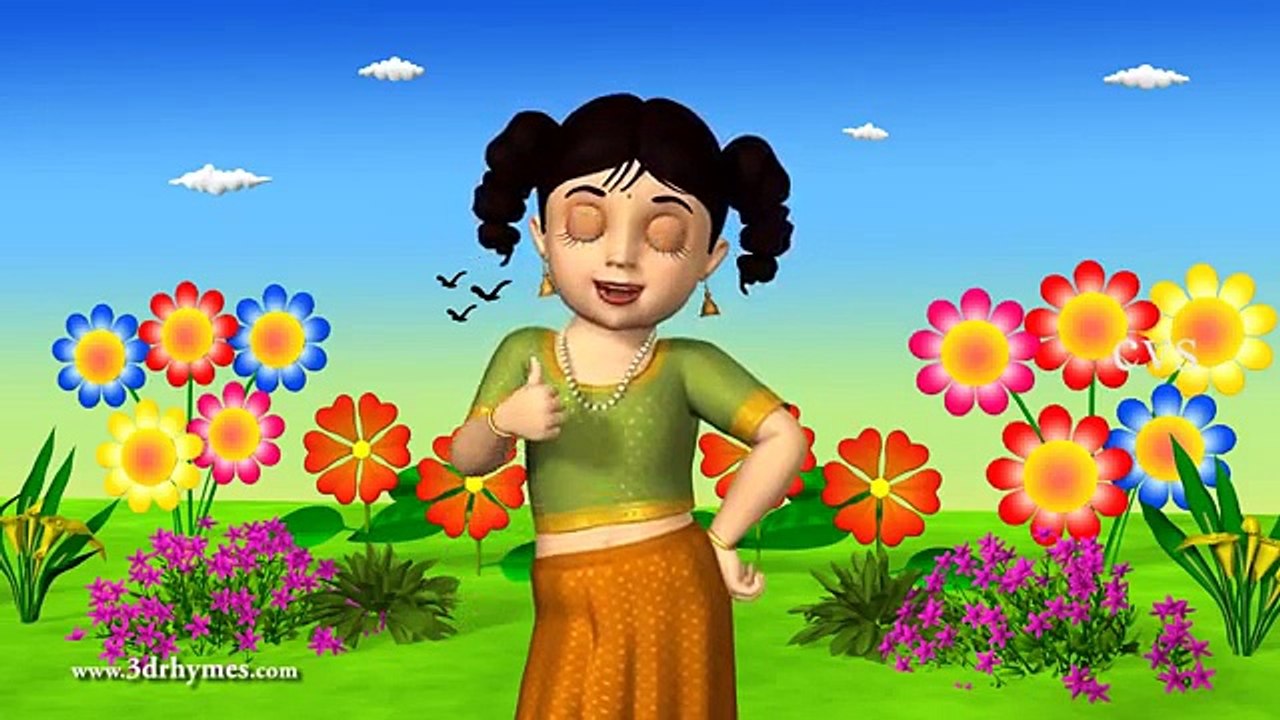 3D Animation Chubby Cheeks Dimple Chin Nursery rhyme for children with Lyrics