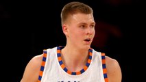 Kristaps Porzingis with the ‘Dream Shake’