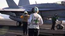 ISIS Airstrike Aircraft Launched from USS George H.W. Bush