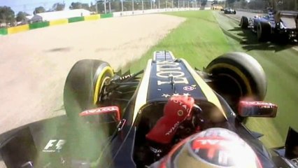 Grosjean and Maldonado Collided in Australia 2012