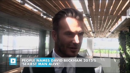 People names David Beckham 2015's 'Sexiest Man Alive'