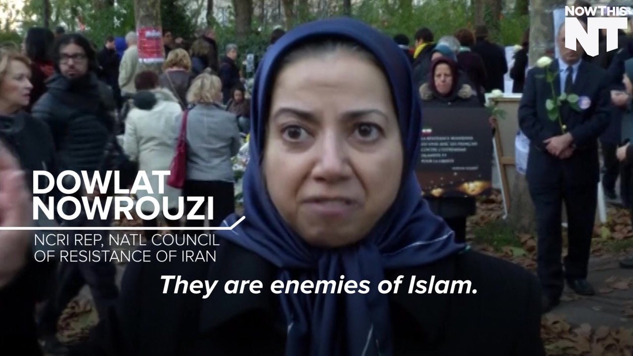 Iranian Group Gathers To Mourn Bataclan Victims In Paris