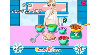 Disney Frozen Game — Pregnant Elsa Chicken Soup — Movie Games For Kids For Girls