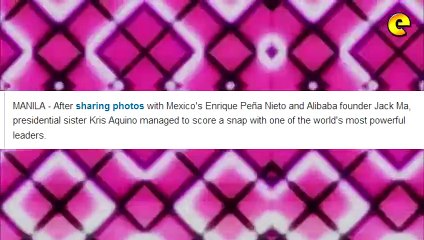 Kris Aquino Takes 'Selfie' With Barack Obama