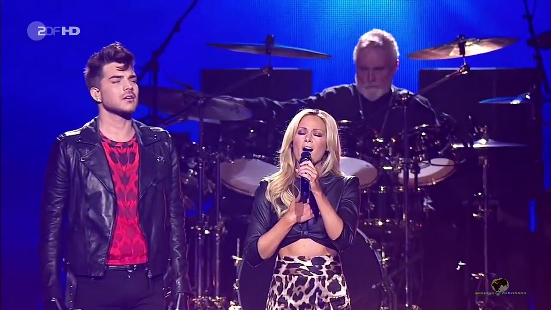 Queen (Adam Lambert) & Superstar Helene Fischer Who wants to live forever H.F.Show Des.201