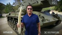 Schwarzenegger hizo explotar un colmillo de elefante