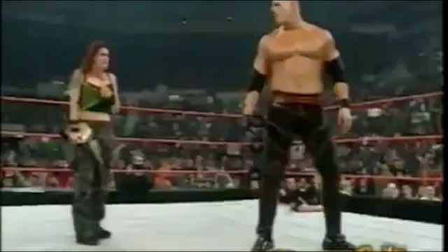 Kane Returns To Save Lita From Gene Snitsky & Trish Stratus ~ WWE