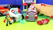 Paw Patrol Marshall & Everest & Imaginext Fire Rescue Disney Pixar Cars Lightning McQueen