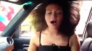 Funny Girl Has Orgasm From Bass Sound System In Car