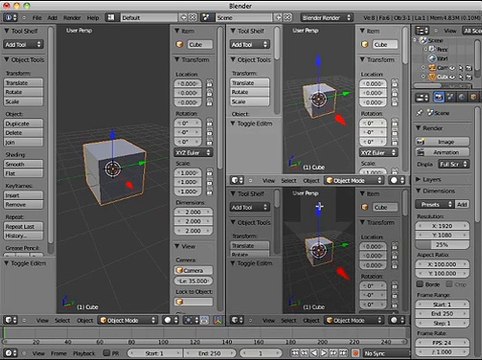 3D Editor View port Window in Blender Video Tutorials -BDS Part 03.mp4