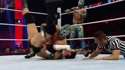 The Lucha Dragons vs Sheamus King Barrett Raw November 2 2015