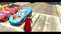 Hulk, Cars Lightning Mcqueen & Superman, Spider-man, Epic Custom Race Batman!