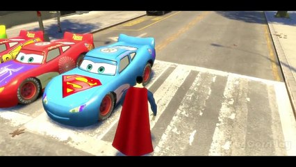 Hulk, Cars Lightning Mcqueen & Superman, Spider-man, Epic Custom Race Batman!