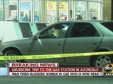 Man finds woman inside car with blood on face