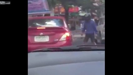 Road rager messes with the wrong driver