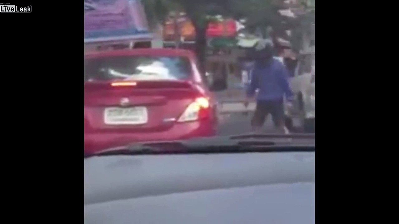 Road rager messes with the wrong driver