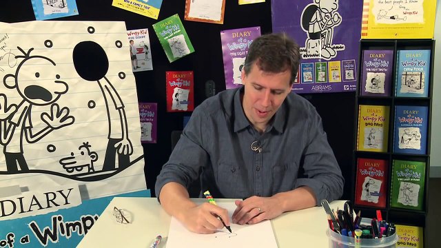Jeff Kinneys Cartoon Class How to draw Greg Heffley