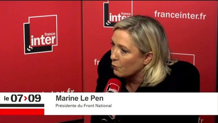 Marine Le Pen : "Comprendre les terroristes, c'est le rôle d'une assistante sociale, pas d'une ministre"
