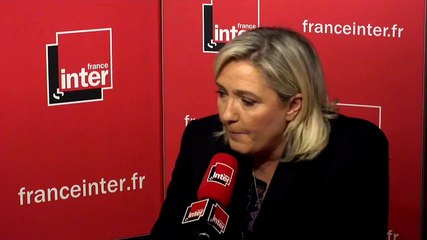 Marine Le Pen "C'est dans l'ADN de la souveraineté du peuple français que de contrôler nos frontières"