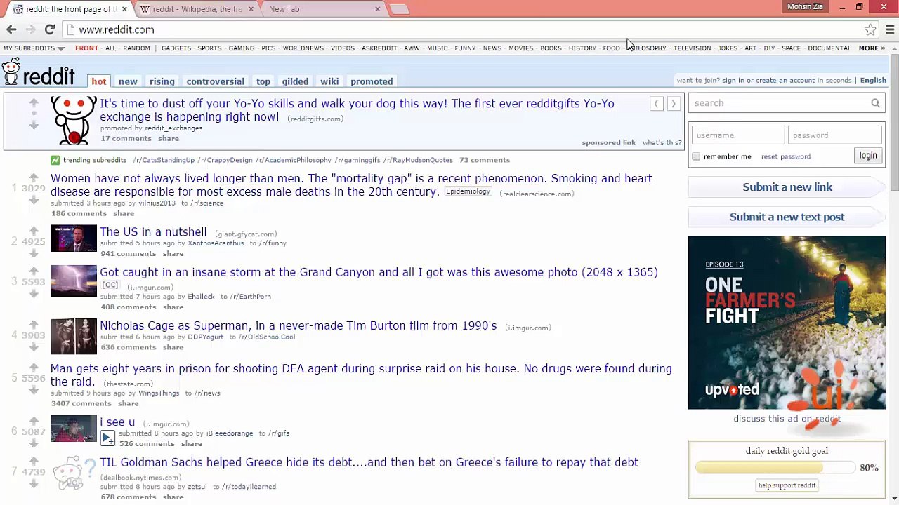 Chapter 1  Reddit Traffic Course Result