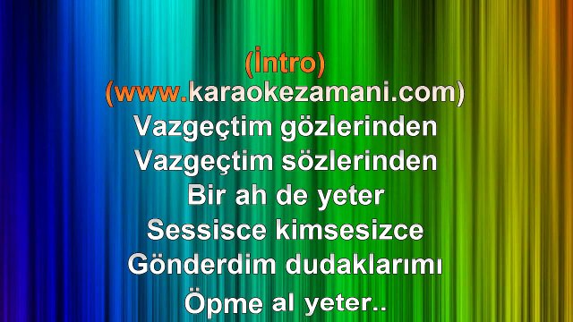 Sezen Aksu - Vazgeçtim - 1991 TÜRKÇE KARAOKE