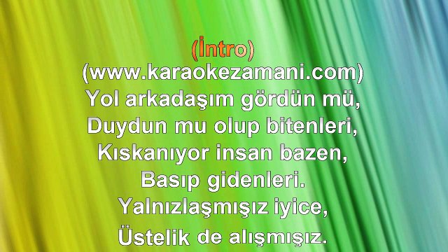 Sezen Aksu - Yol Arkadaşım - 2008 TÜRKÇE KARAOKE