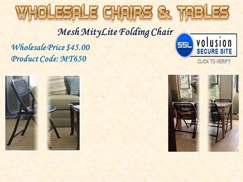 Mesh MityLite Folding Chair at wholesale-foldingchairstables-discount