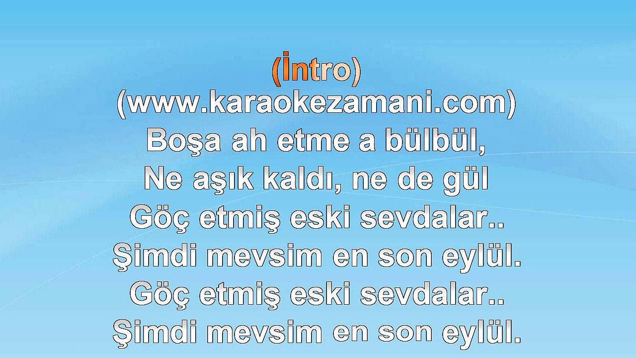 Sibel Can - Eski Toprak - 2007 TÜRKÇE KARAOKE