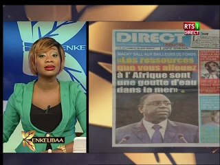 Revue de presse Rts du 19 nov 2015