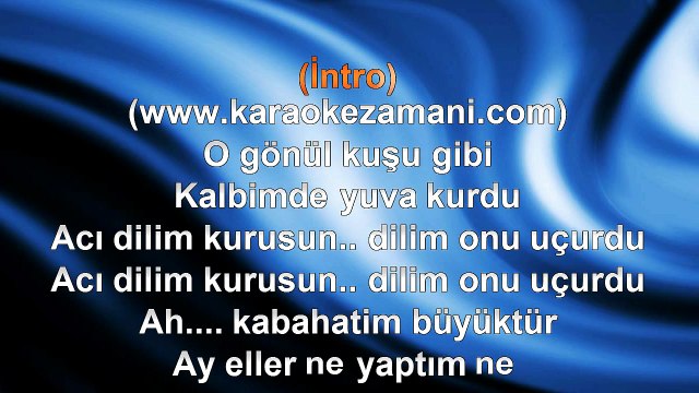 Sibel Can - Kabahatim Büyüktür - (2013) TÜRKÇE KARAOKE